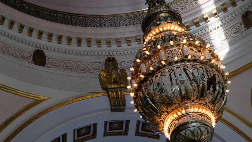 Tiffany Chandelier at the Washington State Capitol