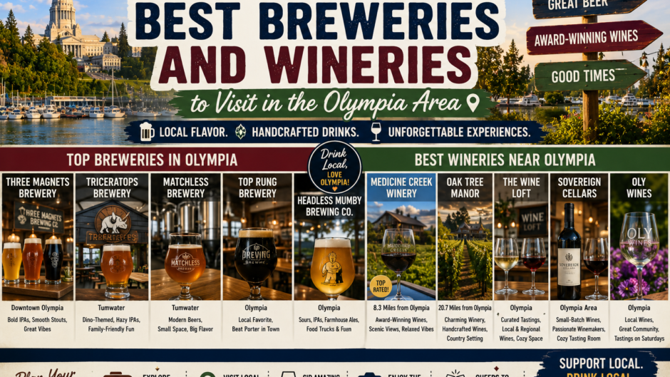 Best breweries and wineries in Olympia